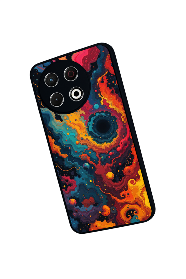 Tecno Spark 30 Pro Uyumlu Abstract Tasarımlı Glossy Premium Kılıf