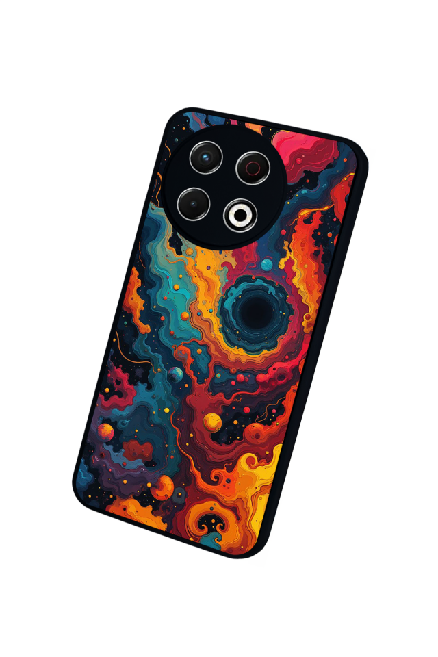 Tecno Spark 30 Pro Uyumlu Abstract Tasarımlı Glossy Premium Kılıf