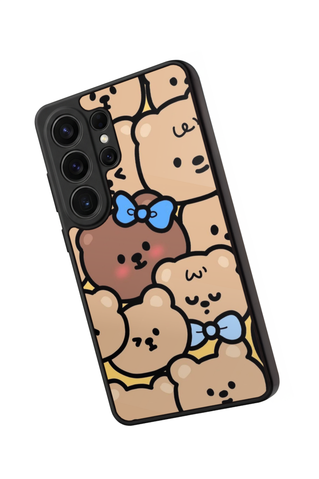 Samsung Galaxy S26 Ultra Uyumlu Ayı Tasarımlı Glossy Premium Kılıf