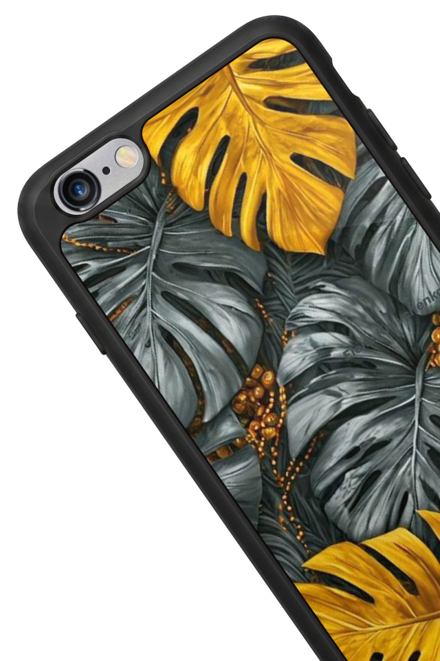 iPhone 6s Plus Uyumlu Botanik Tasarımlı Glossy Premium Kılıf