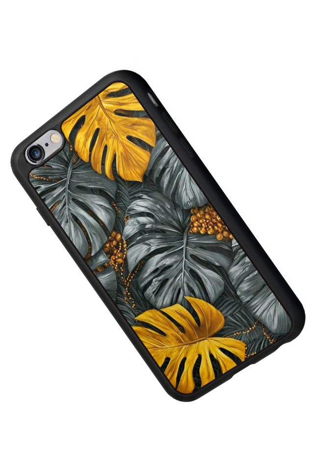 iPhone 6s Plus Uyumlu Botanik Tasarımlı Glossy Premium Kılıf