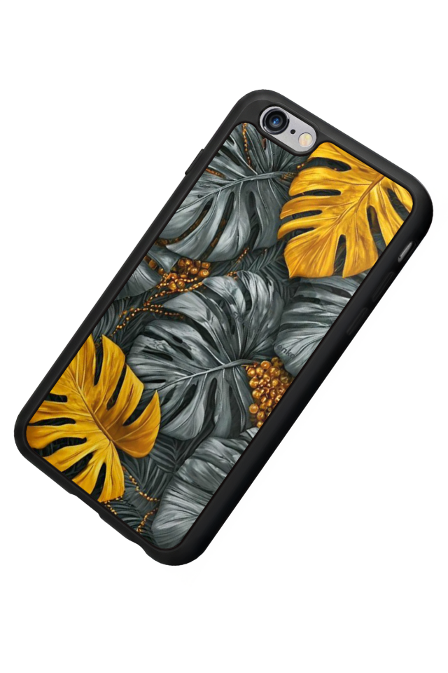 iPhone 6s Plus Uyumlu Botanik Tasarımlı Glossy Premium Kılıf