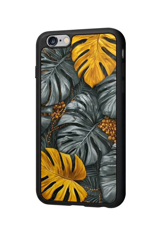 iPhone 6s Plus Uyumlu Botanik Tasarımlı Glossy Premium Kılıf