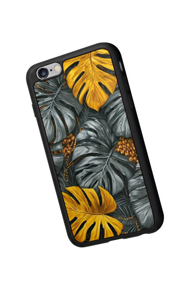 iPhone 6s Plus Uyumlu Botanik Tasarımlı Glossy Premium Kılıf
