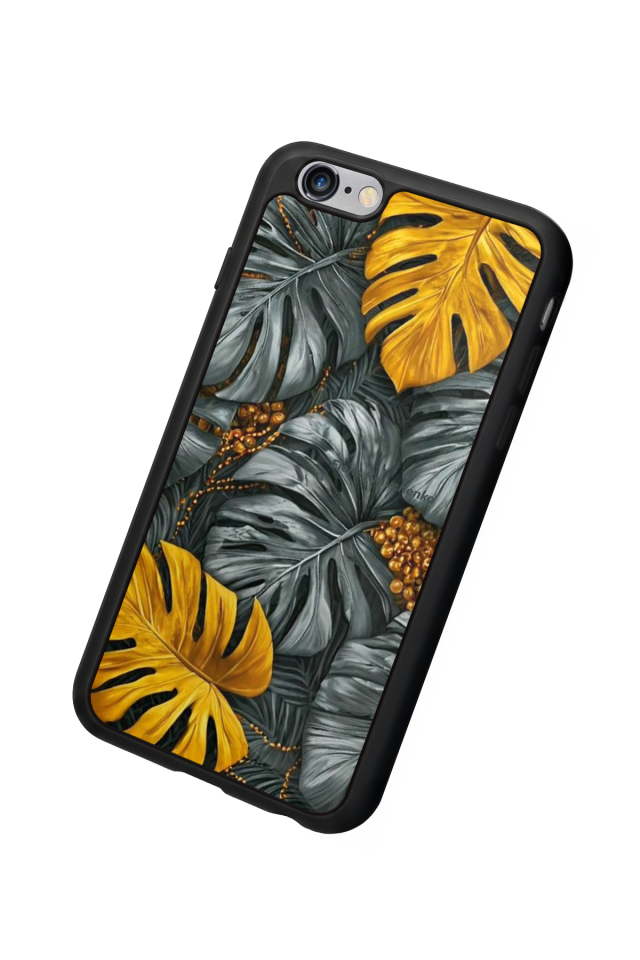 iPhone 6s Plus Uyumlu Botanik Tasarımlı Glossy Premium Kılıf