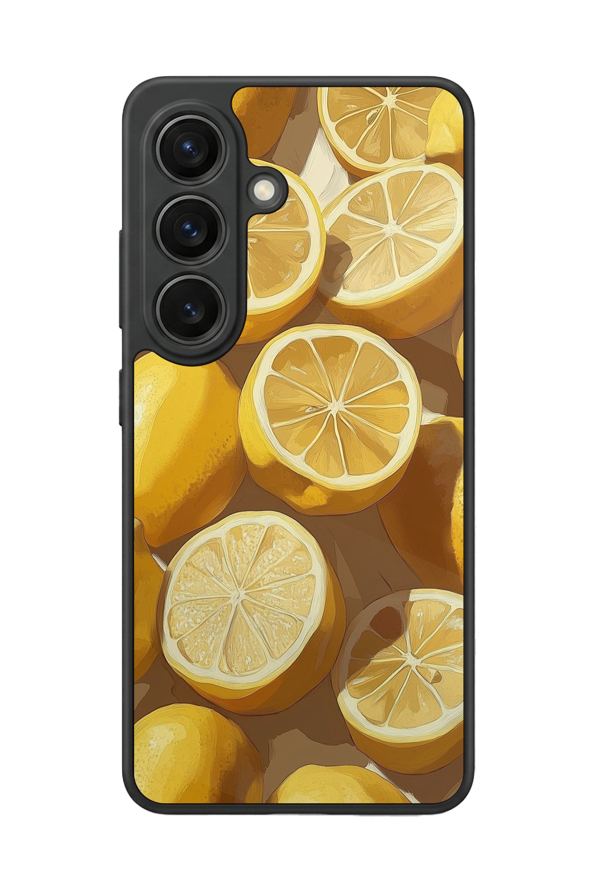 Samsung Galaxy S26 Uyumlu Limon Tasarımlı Glossy Premium Kılıf