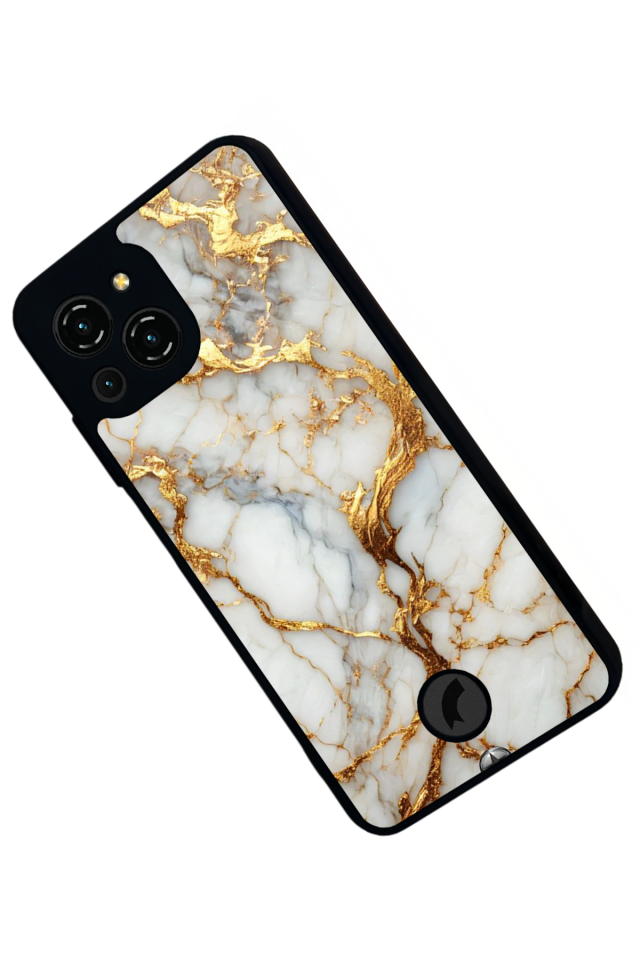 Reeder S23 Pro Max Uyumlu Mermer Marble Tasarımlı Glossy Premium Kılıf