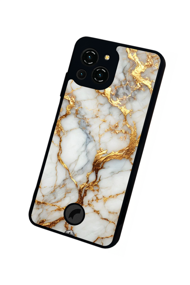 Reeder S23 Pro Max Uyumlu Mermer Marble Tasarımlı Glossy Premium Kılıf