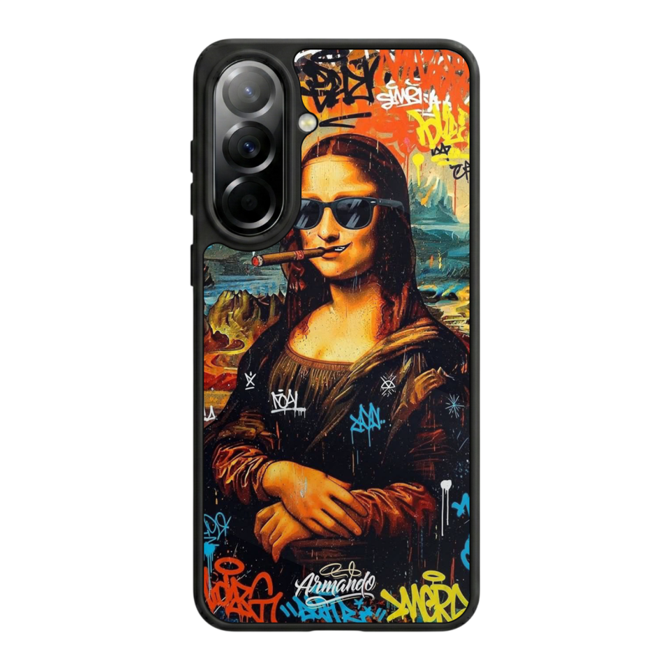 Samsung Galaxy A37 Uyumlu Monalisa Tasarımlı Glossy Premium Kılıf