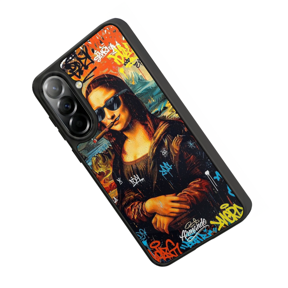 Samsung Galaxy A37 Uyumlu Monalisa Tasarımlı Glossy Premium Kılıf