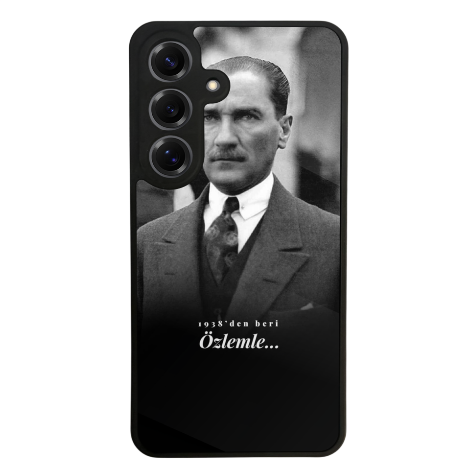 Samsung Galaxy S25 Uyumlu Mustafa Kemal Ataturk Tasarımlı Glossy Premium Kılıf
