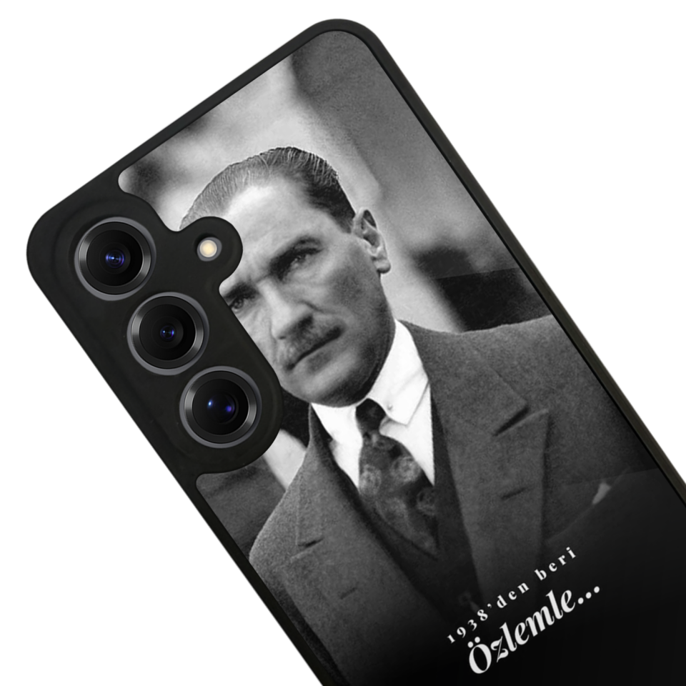 Samsung Galaxy S25 Uyumlu Mustafa Kemal Ataturk Tasarımlı Glossy Premium Kılıf