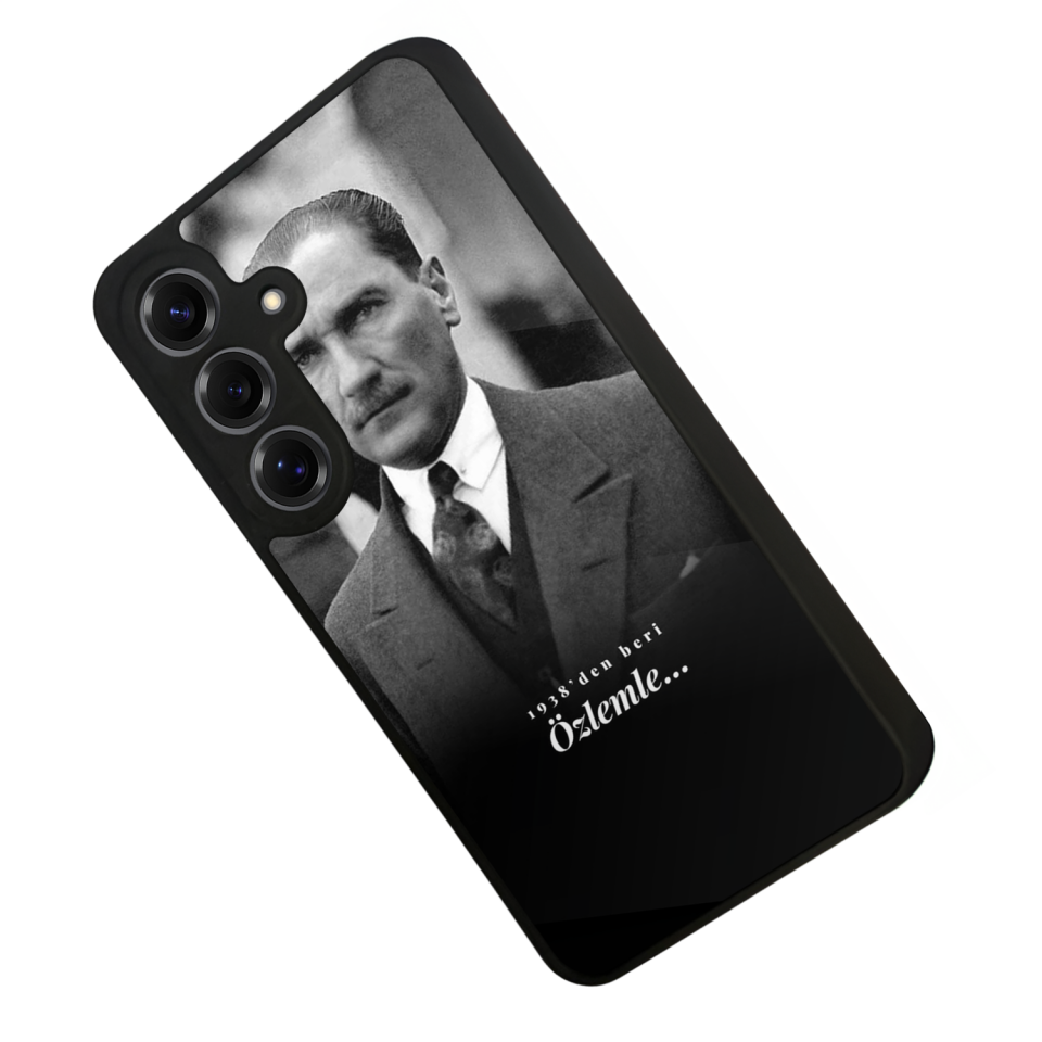 Samsung Galaxy S25 Uyumlu Mustafa Kemal Ataturk Tasarımlı Glossy Premium Kılıf