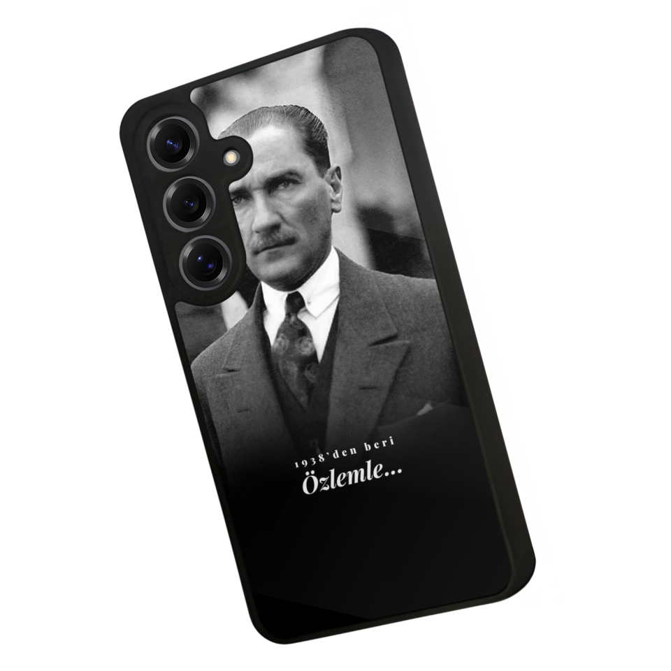 Samsung Galaxy S25 Uyumlu Mustafa Kemal Ataturk Tasarımlı Glossy Premium Kılıf