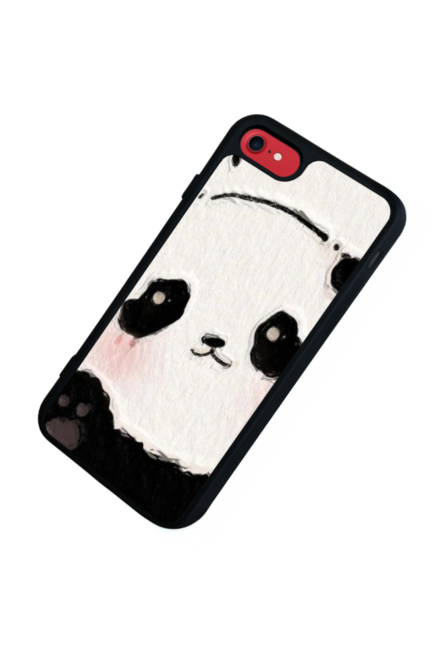 iPhone 8 Uyumlu Panda Tasarımlı Glossy Premium Kılıf