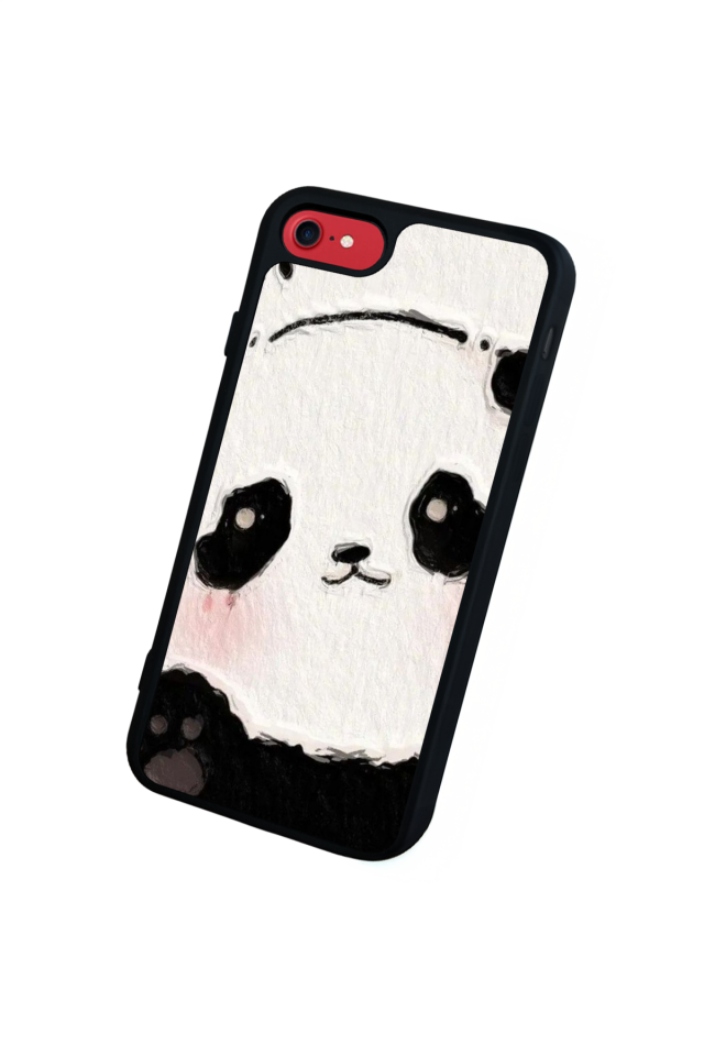 iPhone 8 Uyumlu Panda Tasarımlı Glossy Premium Kılıf