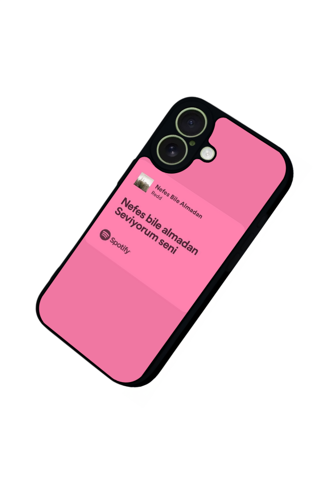 iPhone 17 Uyumlu Sarki Sozleri Tasarımlı Glossy Premium Kılıf