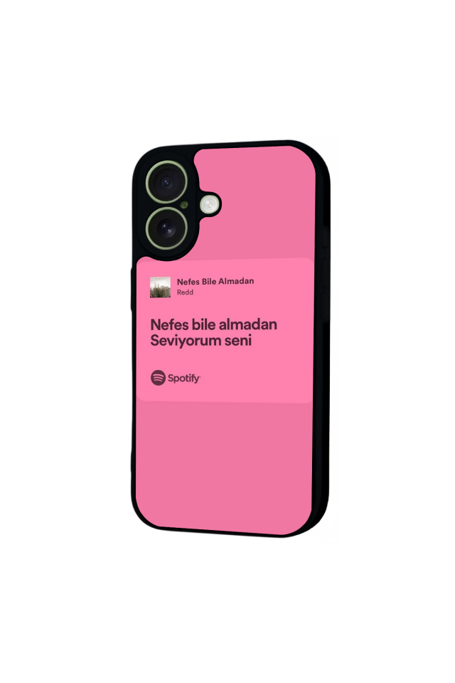 iPhone 17 Uyumlu Sarki Sozleri Tasarımlı Glossy Premium Kılıf