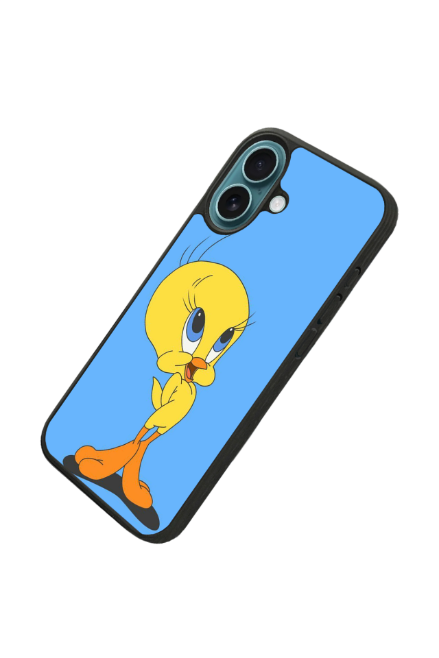 iPhone 16 Uyumlu Tweety Tasarımlı Glossy Premium Kılıf