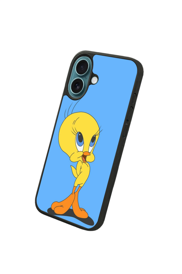 iPhone 16 Uyumlu Tweety Tasarımlı Glossy Premium Kılıf