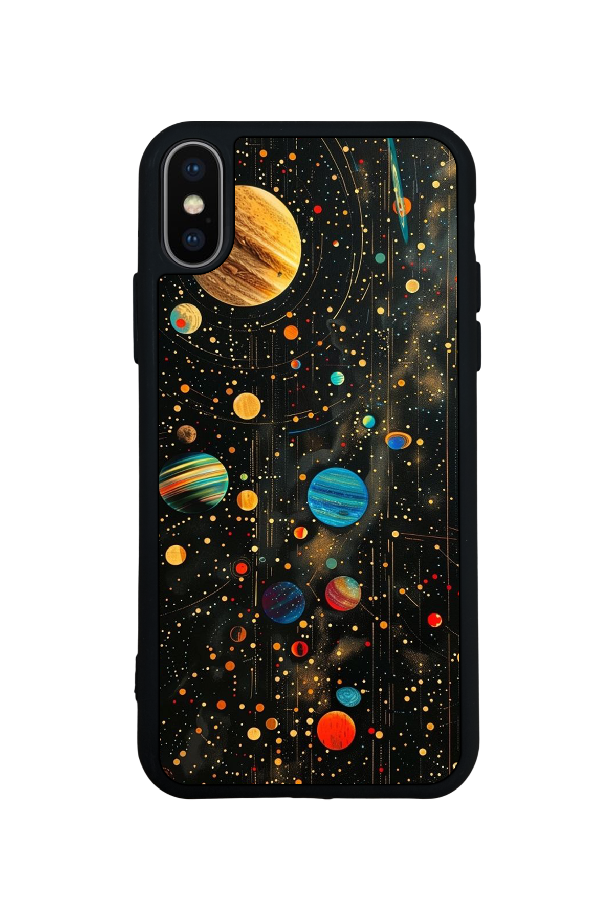 iPhone XS Max Uyumlu Uzay Tasarımlı Glossy Premium Kılıf
