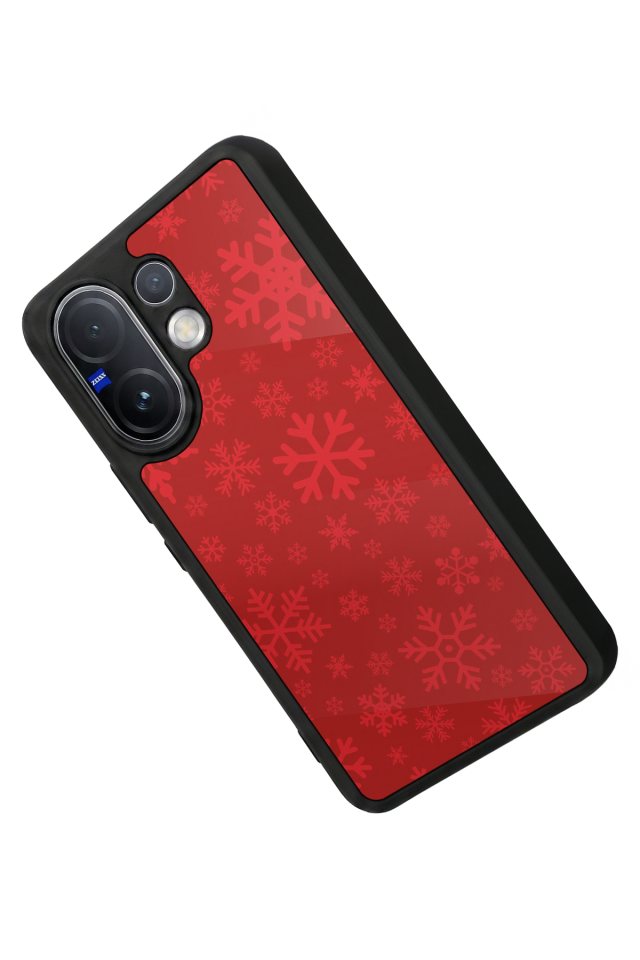 Vivo V60 Uyumlu Yilbasi Christmas Tasarımlı Glossy Premium Kılıf
