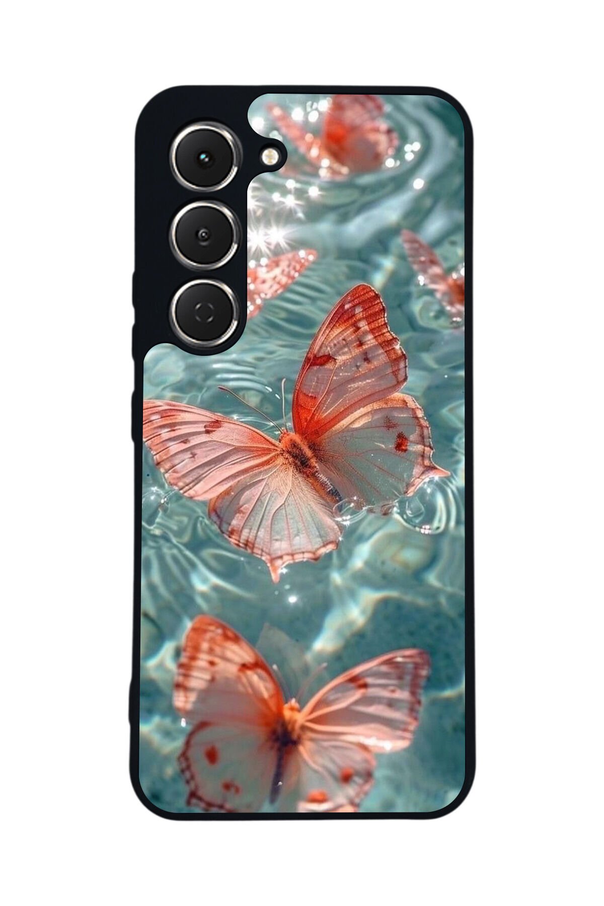 Tecno Spark 40 Pro Uyumlu Kelebek Tasarımlı Glossy Premium Kılıf