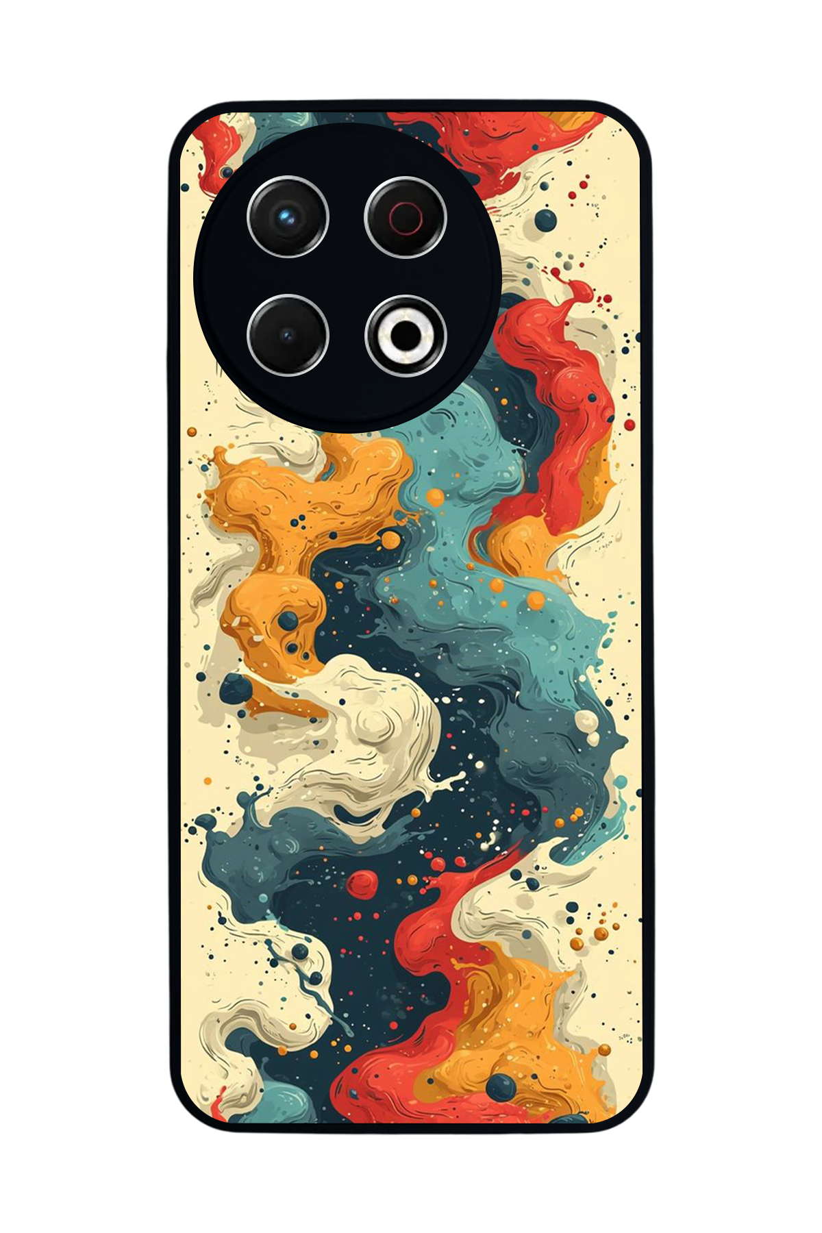 Tecno Spark 30 Pro Uyumlu Abstract Tasarımlı Glossy Premium Kılıf