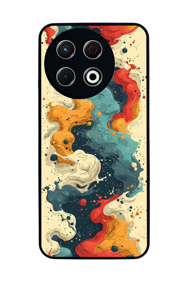 Tecno Spark 30 Pro Uyumlu Abstract Tasarımlı Glossy Premium Kılıf