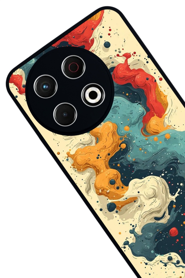 Tecno Spark 30 Pro Uyumlu Abstract Tasarımlı Glossy Premium Kılıf