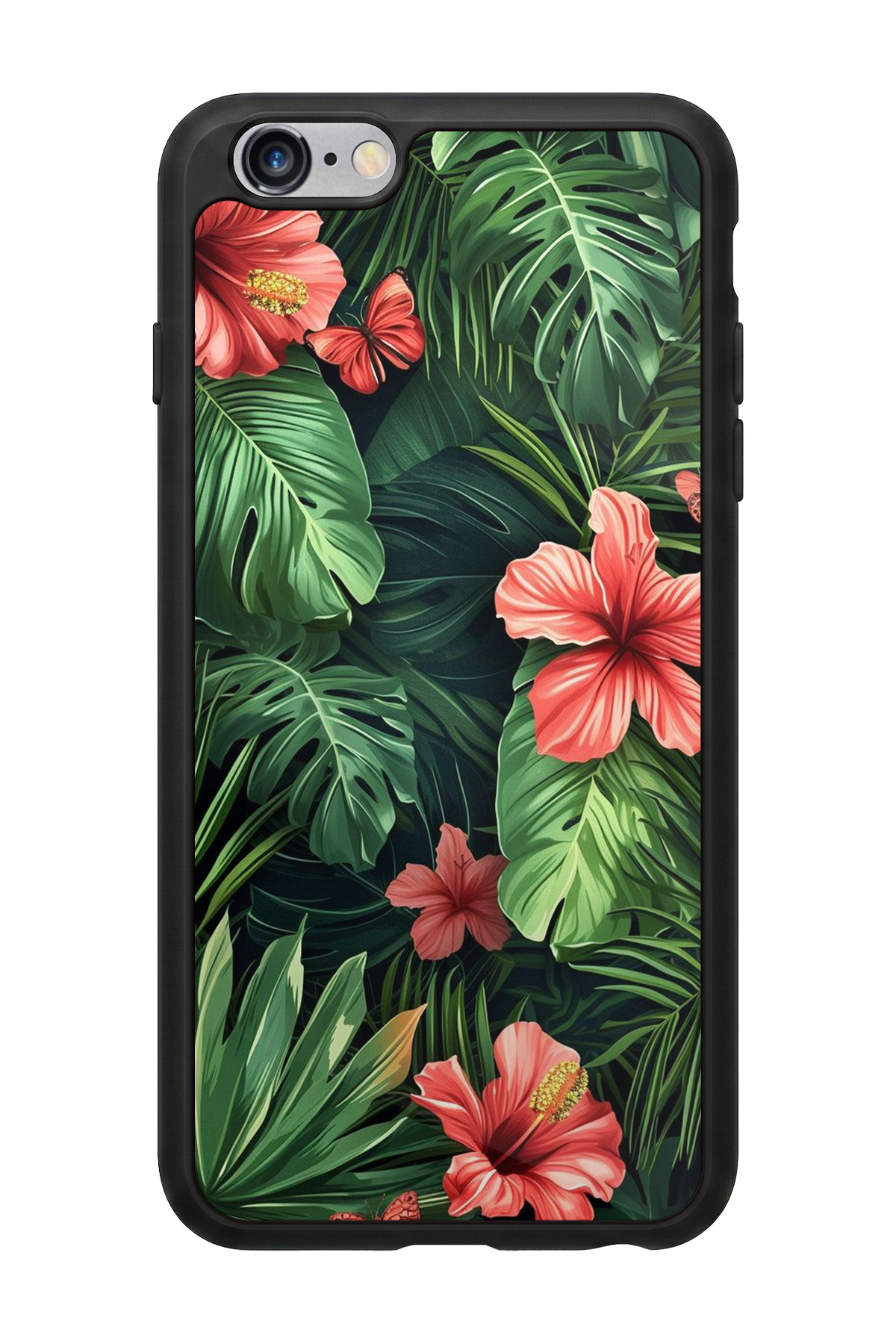 iPhone 6s Plus Uyumlu Botanik Tasarımlı Glossy Premium Kılıf