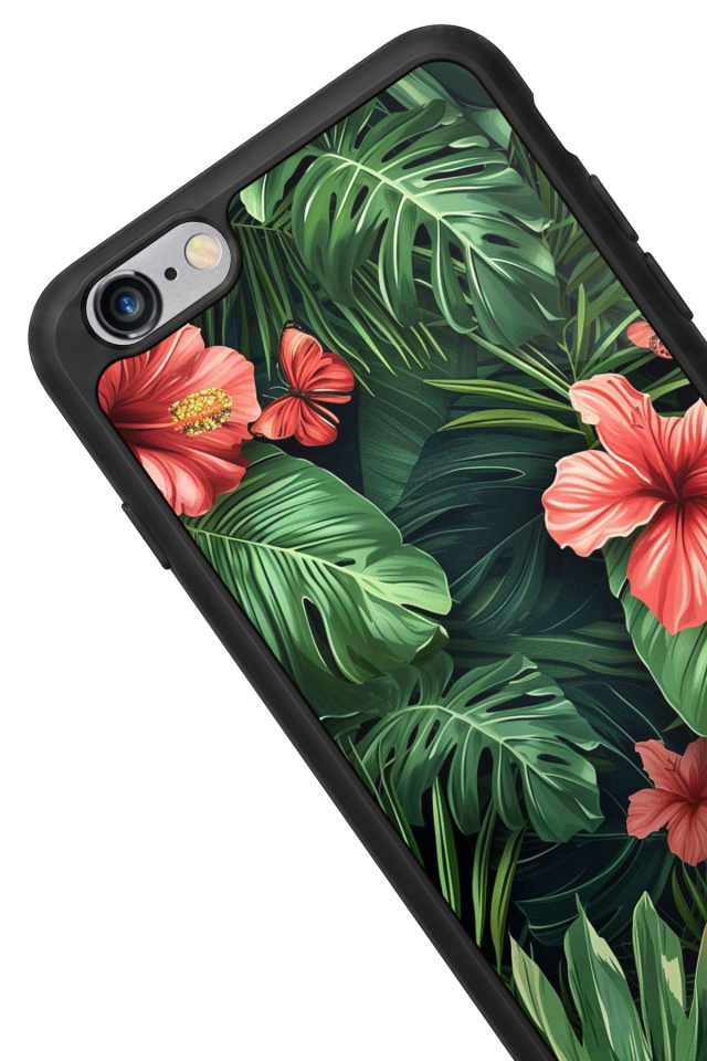 iPhone 6s Plus Uyumlu Botanik Tasarımlı Glossy Premium Kılıf