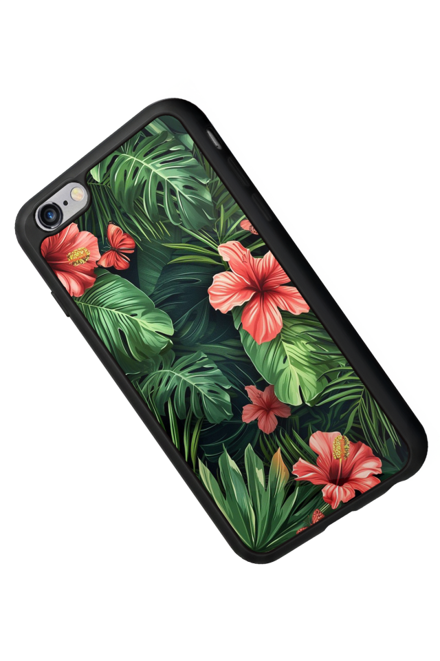 iPhone 6s Plus Uyumlu Botanik Tasarımlı Glossy Premium Kılıf