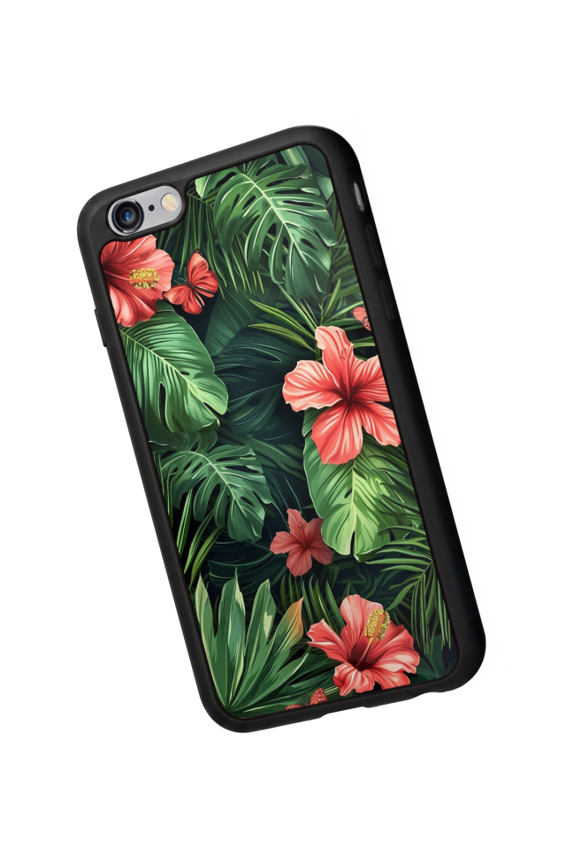iPhone 6s Plus Uyumlu Botanik Tasarımlı Glossy Premium Kılıf