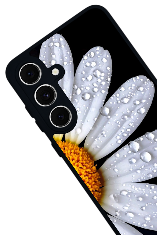 Samsung Galaxy S24 FE Uyumlu Cicek Tasarımlı Glossy Premium Kılıf