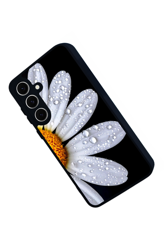 Samsung Galaxy S24 FE Uyumlu Cicek Tasarımlı Glossy Premium Kılıf