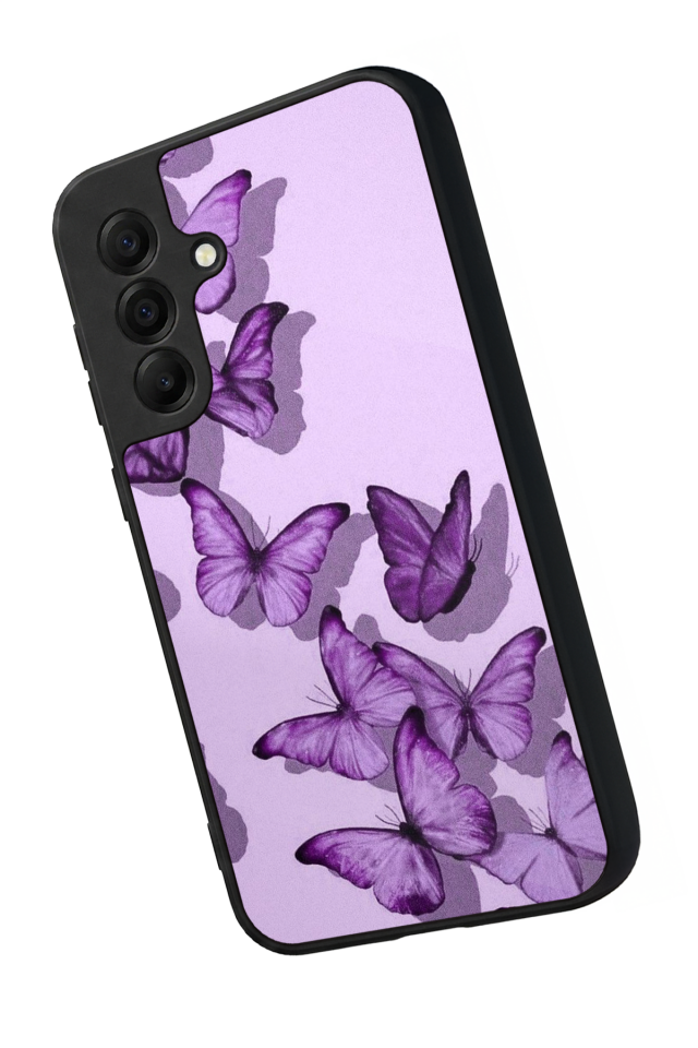 Samsung Galaxy A17 Uyumlu Kelebek Tasarımlı Glossy Premium Kılıf