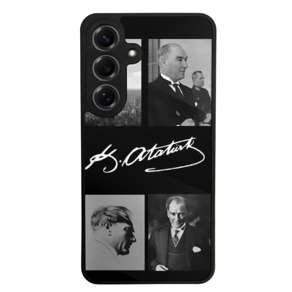 Samsung Galaxy S25 Uyumlu Mustafa Kemal Ataturk Tasarımlı Glossy Premium Kılıf