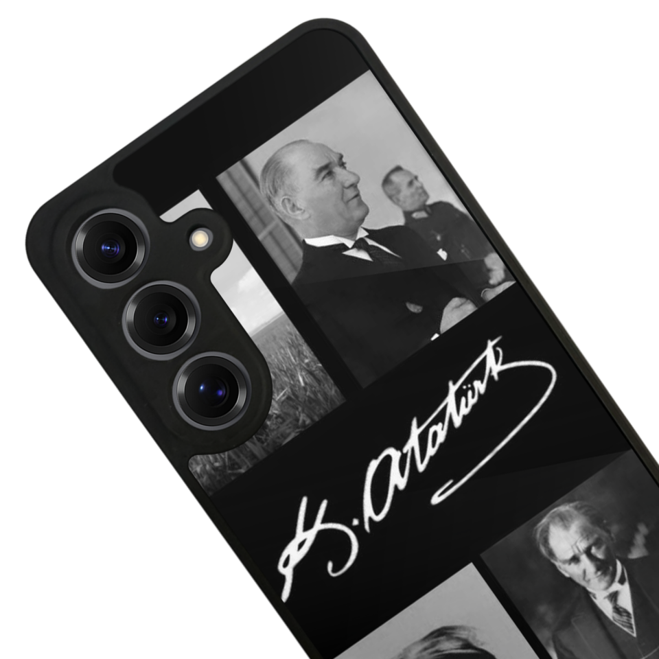 Samsung Galaxy S25 Uyumlu Mustafa Kemal Ataturk Tasarımlı Glossy Premium Kılıf
