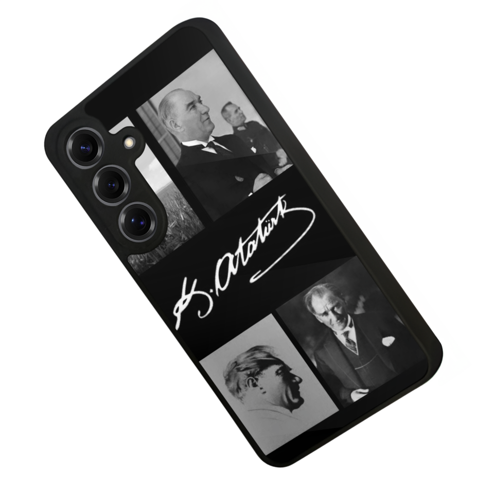 Samsung Galaxy S25 Uyumlu Mustafa Kemal Ataturk Tasarımlı Glossy Premium Kılıf
