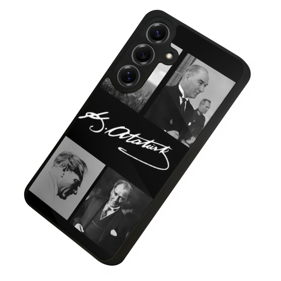 Samsung Galaxy S25 Uyumlu Mustafa Kemal Ataturk Tasarımlı Glossy Premium Kılıf