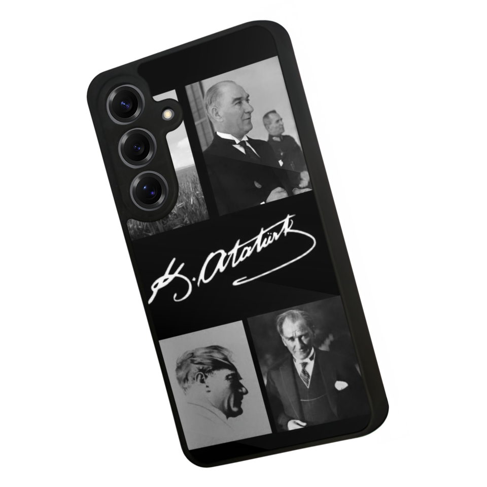 Samsung Galaxy S25 Uyumlu Mustafa Kemal Ataturk Tasarımlı Glossy Premium Kılıf