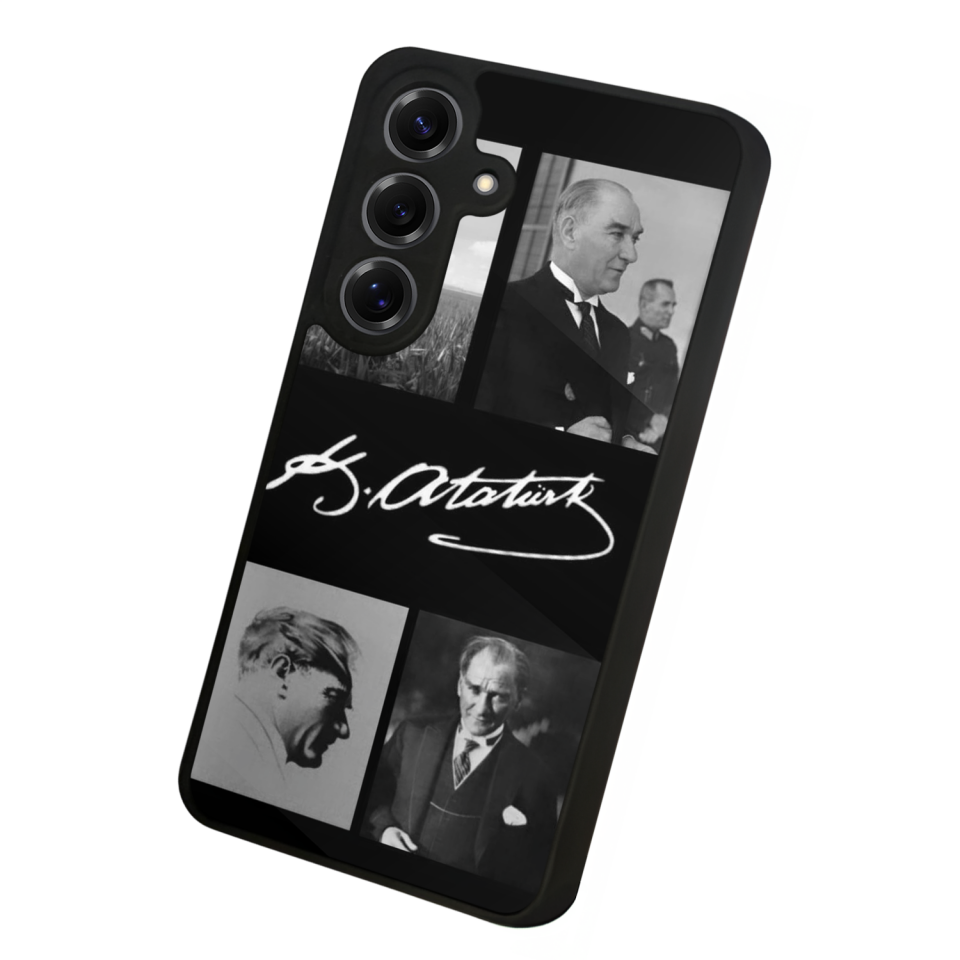 Samsung Galaxy S25 Uyumlu Mustafa Kemal Ataturk Tasarımlı Glossy Premium Kılıf