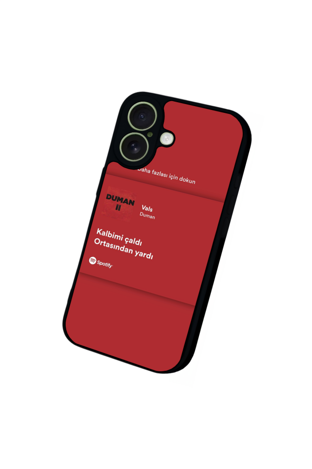 iPhone 17 Uyumlu Sarki Sozleri Tasarımlı Glossy Premium Kılıf