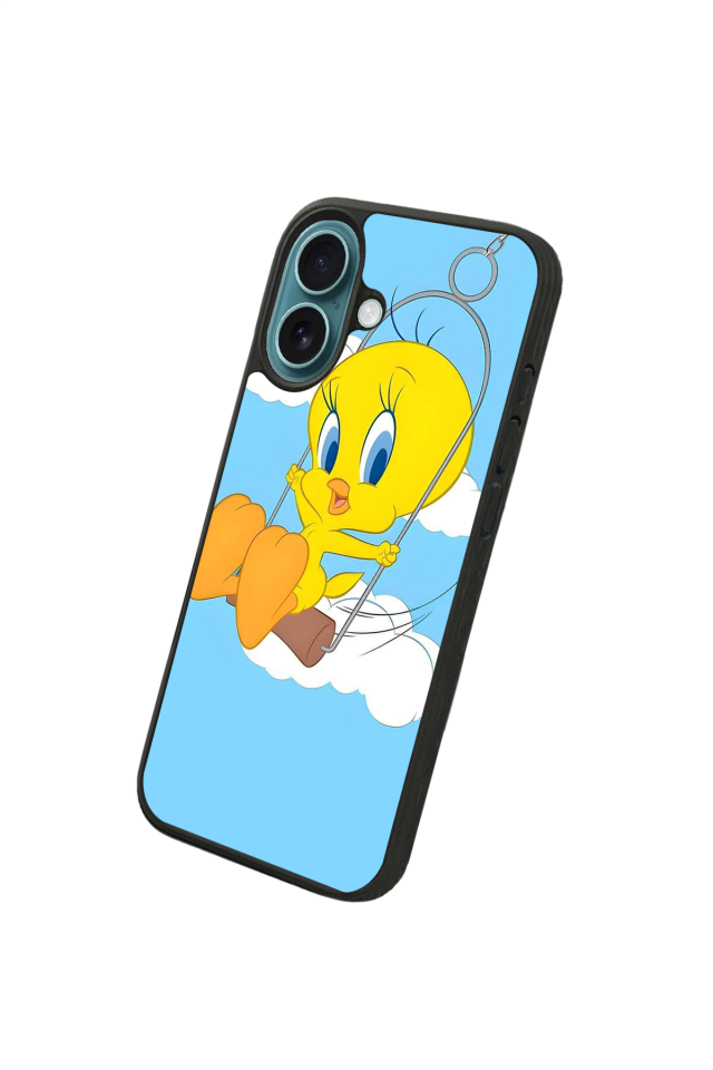 iPhone 16 Uyumlu Tweety Tasarımlı Glossy Premium Kılıf
