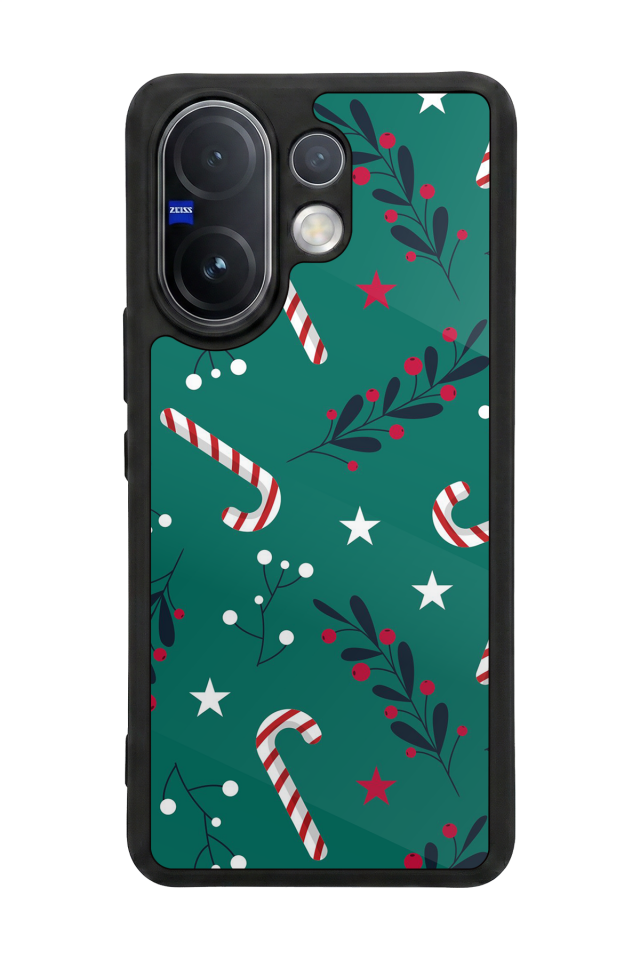 Vivo V60 Uyumlu Yilbasi Christmas Tasarımlı Glossy Premium Kılıf