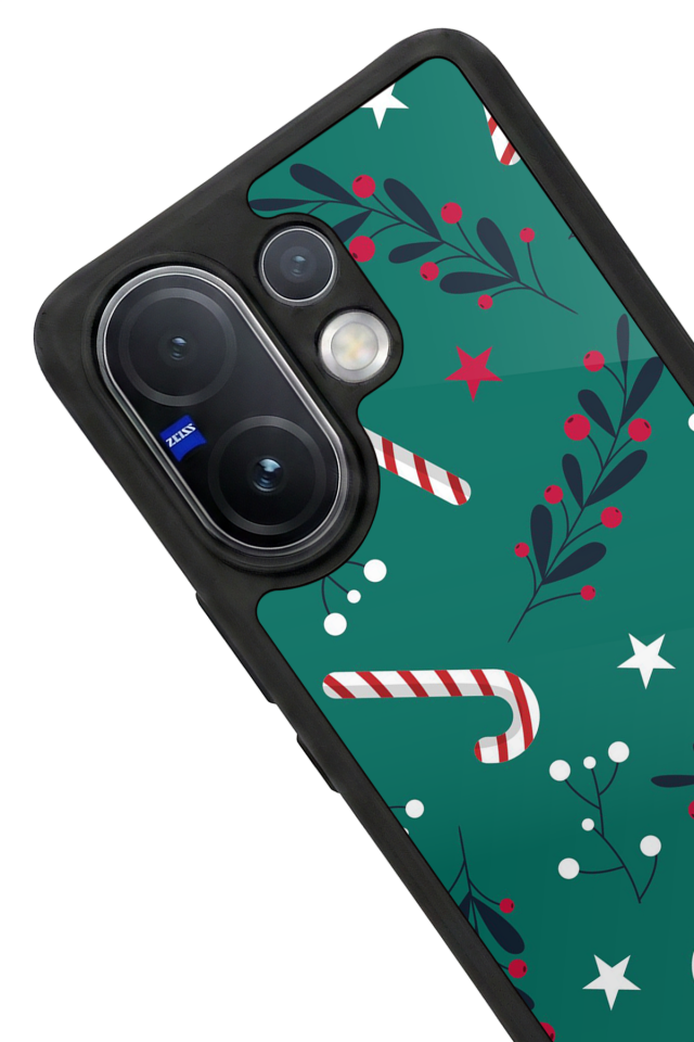 Vivo V60 Uyumlu Yilbasi Christmas Tasarımlı Glossy Premium Kılıf