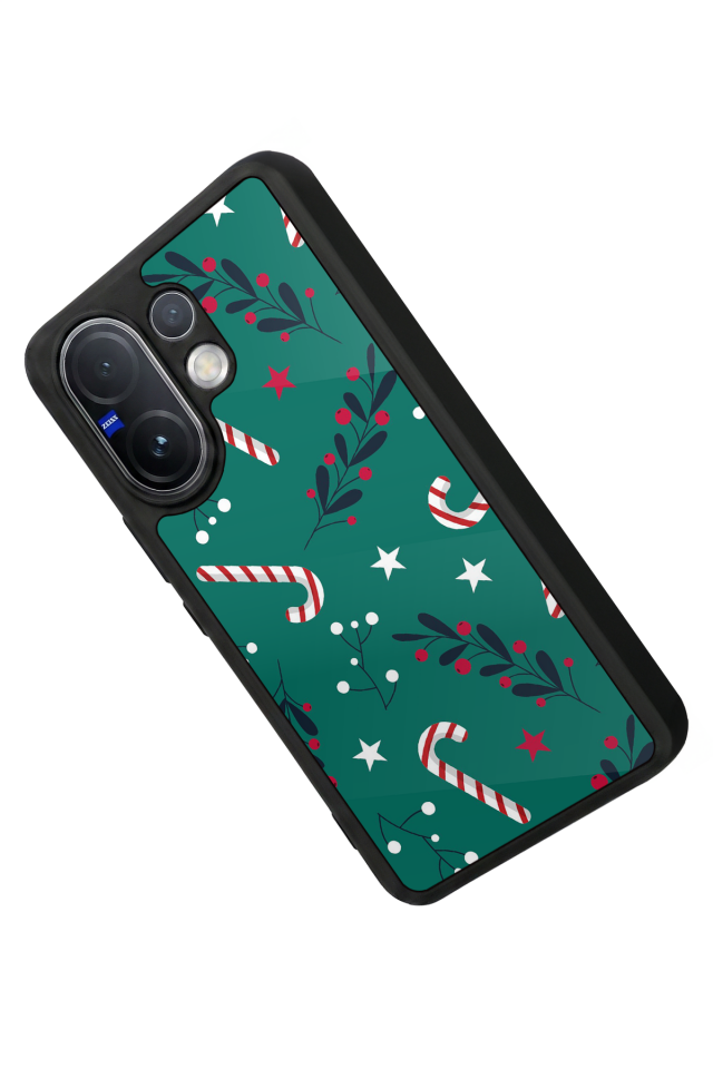 Vivo V60 Uyumlu Yilbasi Christmas Tasarımlı Glossy Premium Kılıf