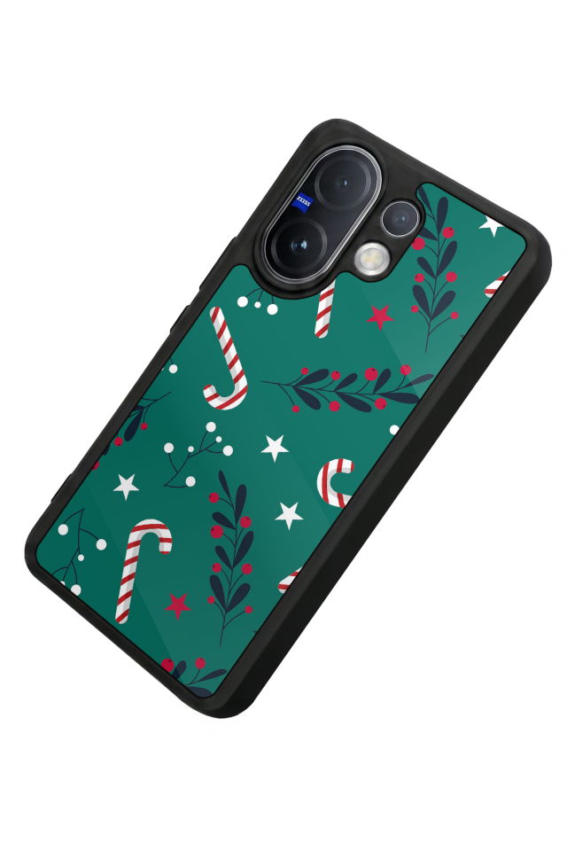 Vivo V60 Uyumlu Yilbasi Christmas Tasarımlı Glossy Premium Kılıf