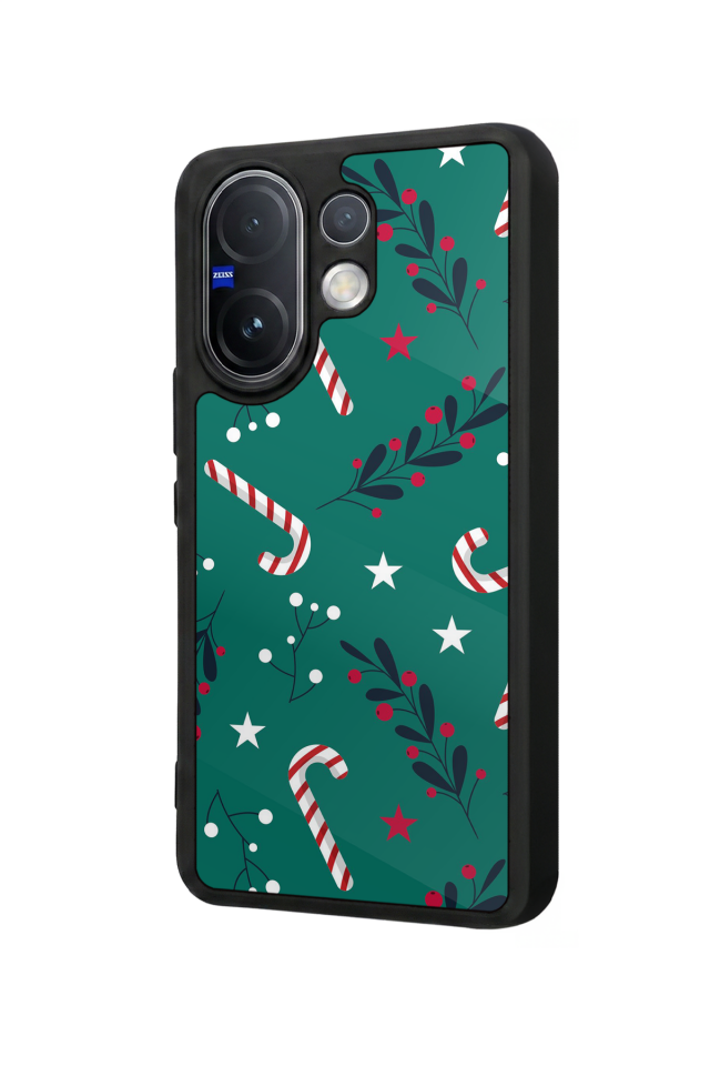 Vivo V60 Uyumlu Yilbasi Christmas Tasarımlı Glossy Premium Kılıf